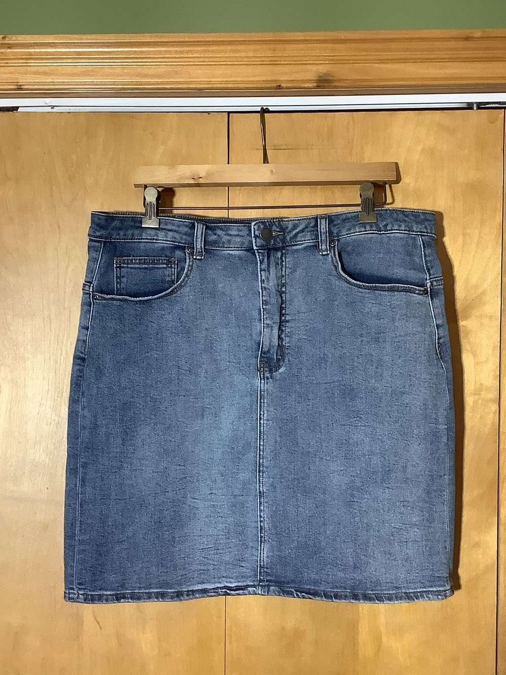 American Tall denim skirt, size 36 Tall